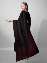 Fully Stitched Black Cotton Kurti Pant Dupatta Set - Bellastic